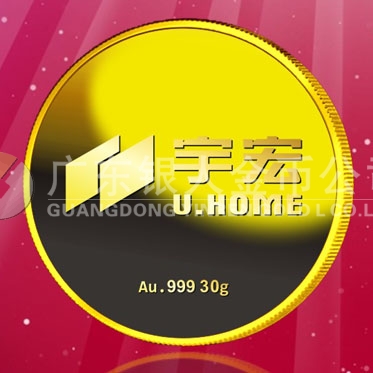 2016年8月　深圳定制　深圳宇宏集團(tuán)定做金章、純金紀(jì)念章