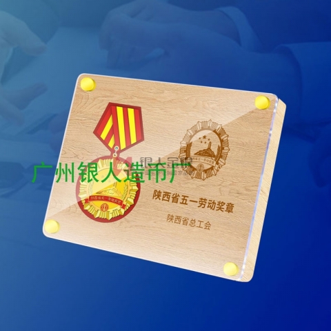 陜西省五一勞動(dòng)模范獎(jiǎng)?wù)聞渍陋?jiǎng)牌證書