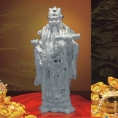 祿星純銀擺件、純銀祿星降臨、祿星純銀工藝品擺件