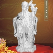 老壽星純銀擺件、純銀壽星工藝品、壽星純銀工藝禮品