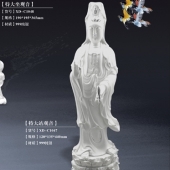 純銀觀音像工藝擺件、純銀觀音菩薩擺件