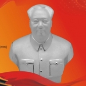 毛主席像純銀工藝品、毛主席半身像純銀紀念品