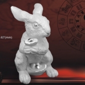 十二生肖兔純銀擺件、銀制品加工