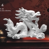 十二生肖龍純銀紀念品、屬龍生肖純銀擺件