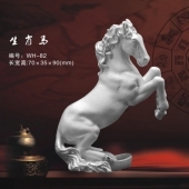 十二生肖馬純銀擺件定做、制作純銀生肖馬工藝品