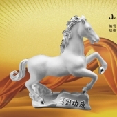 馬到成功純銀擺件禮品定做、定制純銀禮品制作