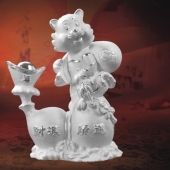 財(cái)源廣進(jìn)虎純銀禮品