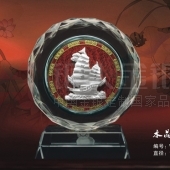 水晶鑲純銀一帆風(fēng)順